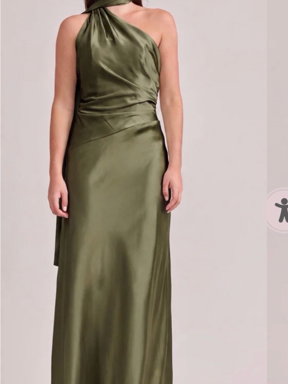 Revelry Imani Gown in Deep Olive